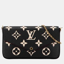 Louis Vuitton: Чёрная сумка  Pochette