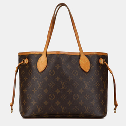 Louis Vuitton: Коричневая сумка-шоппер  Neverfull