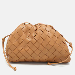 Bottega Veneta: Коричневая сумка  Intrecciato