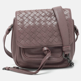 Bottega Veneta: Бежевая сумка  Intrecciato