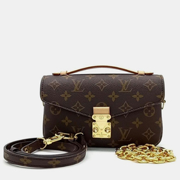 Louis Vuitton: Коричневая сумка  Pochette