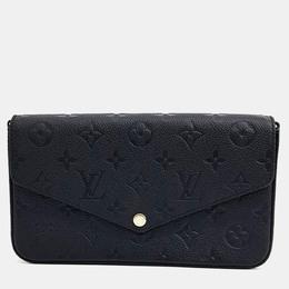 Louis Vuitton: Чёрная сумка  Pochette