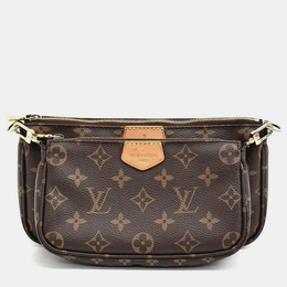 Louis Vuitton: Коричневая сумка  Pochette