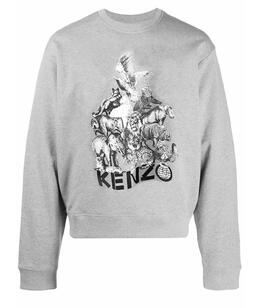 KENZO: Толстовка оверсайз 