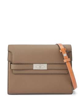 Tory Burch: Коричневая сумка  Lee Radziwill