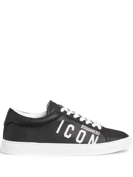 DSQUARED2: Чёрные кроссовки  Icon