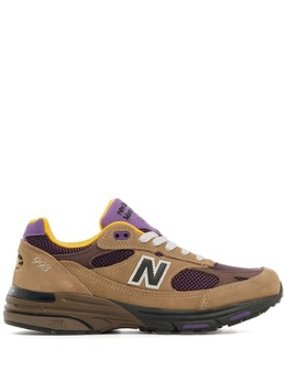 New Balance: Бежевые кроссовки 