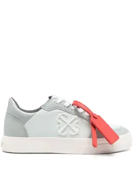 Off-White: Зелёные кроссовки  Vulcanized