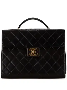 CHANEL Pre-Owned: Чёрный портфель 