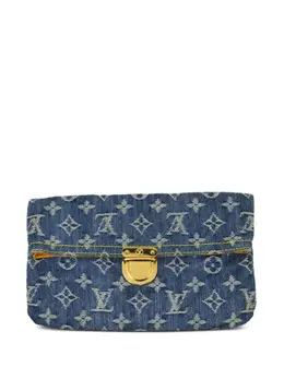 Louis Vuitton Pre-Owned: Голубой клатч 