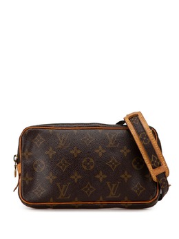 Louis Vuitton Pre-Owned: Коричневая сумка через плечо 