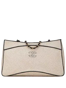 CHANEL Pre-Owned: Коричневая сумка-шоппер 