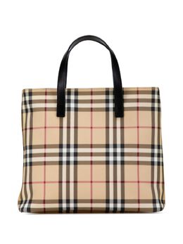 Burberry Pre-Owned: Коричневая сумка-шоппер 