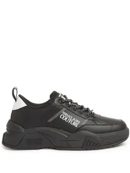 Versace Jeans Couture: Чёрные кроссовки 