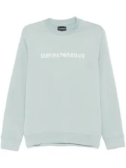 Emporio Armani: Голубой свитшот 