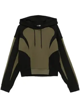 Mugler: Толстовка цвета хаки 