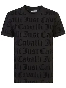 Just Cavalli: Чёрная футболка 