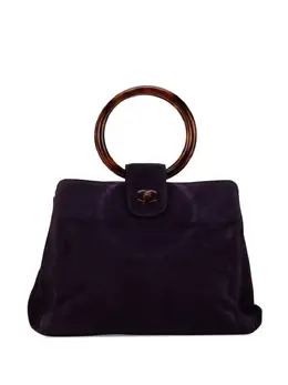 CHANEL Pre-Owned: Фиолетовая сумка 