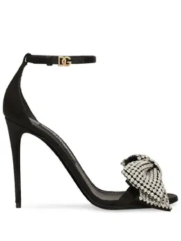 Dolce & Gabbana: Чёрные сандалии 