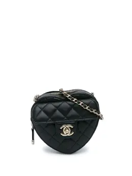 CHANEL Pre-Owned: Чёрная сумка через плечо 