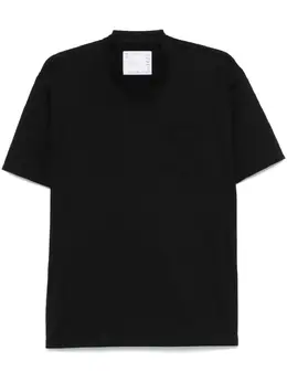 sacai: Чёрная футболка 