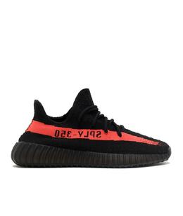 ADIDAS YEEZY: Красные кроссовки 