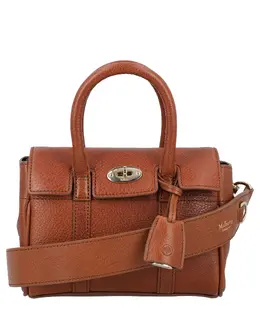 Mulberry: Коричневая сумка  Bayswater