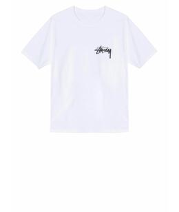 STUSSY: Белая футболка 