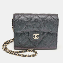 Chanel: Зелёный клатч 