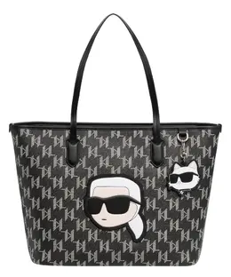 Karl Lagerfeld: Многоцветная сумка-шоппер  Ikonik Monogram