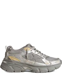 Golden Goose: Серебристые кроссовки 