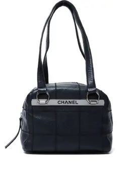 CHANEL Pre-Owned: Чёрная сумка-шоппер 