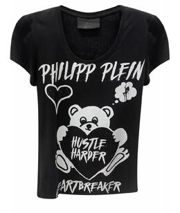 PHILIPP PLEIN: Футболка со стразами 