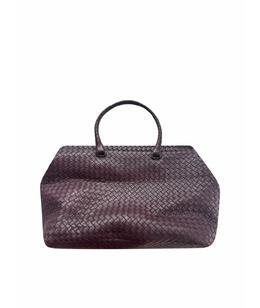 BOTTEGA VENETA: Бордовая сумка 