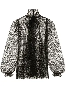 Dolce & Gabbana: Чёрная блуза 