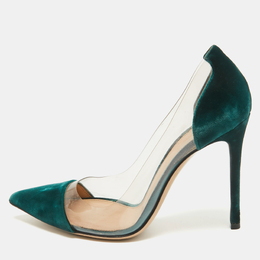 Gianvito Rossi: Зелёные туфли  Plexi