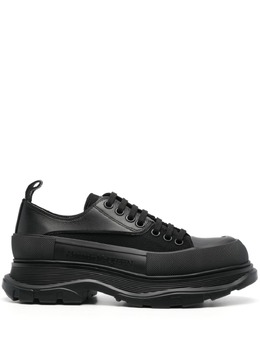 Alexander McQueen: Чёрные кроссовки  Tread Slick