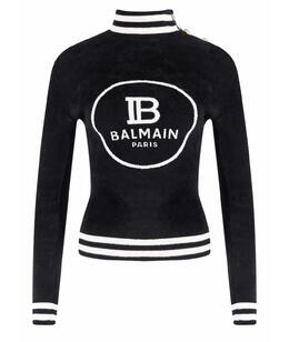 BALMAIN: Чёрный свитер 