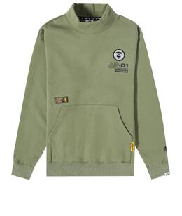 A BATHING APE: Толстовка цвета хаки 