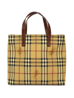 Burberry Pre-Owned: Бежевая сумка-шоппер 