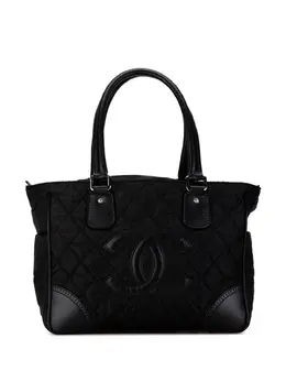 CHANEL Pre-Owned: Чёрная сумка-шоппер 