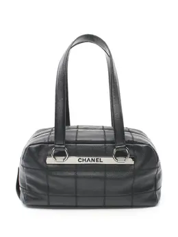 CHANEL Pre-Owned: Чёрная сумка-шоппер 