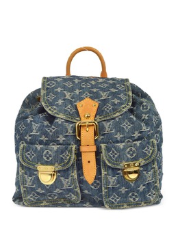 Louis Vuitton Pre-Owned: Голубой рюкзак 