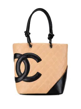 CHANEL Pre-Owned: Коричневая сумка-шоппер 