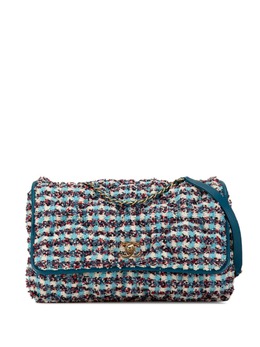 CHANEL Pre-Owned: Голубая сумка через плечо 