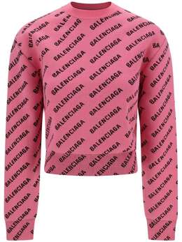 Balenciaga: Жаккардовый свитер 
