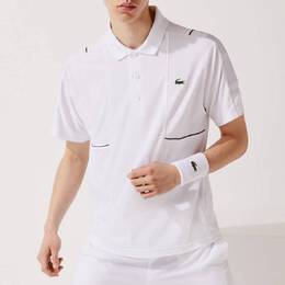 Lacoste: Белое поло 