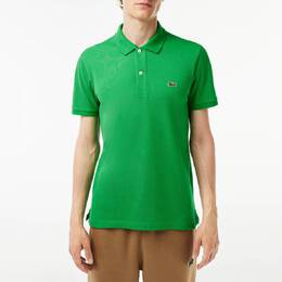 Lacoste: Зелёное поло 