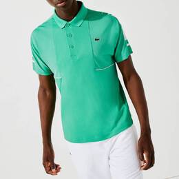 Lacoste: Зелёное поло 