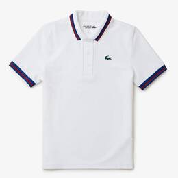 Lacoste: Белое поло 